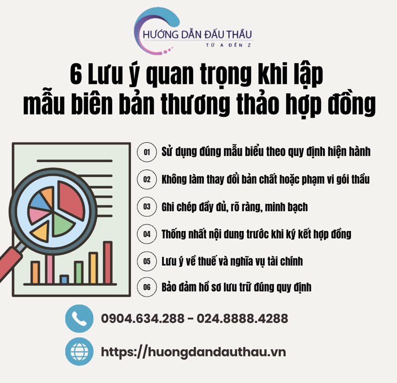 6 lưu ý quan trọng khi lập mẫu biên bản thương thảo hợp đồng