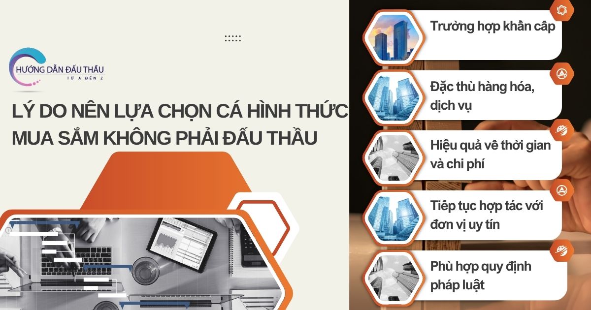 các hình thức mua sắm không phải đấu thầu