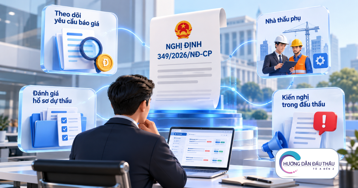 Nhà thầu cần chú ý những thay đổi của Nghị định 3492026NĐ CP